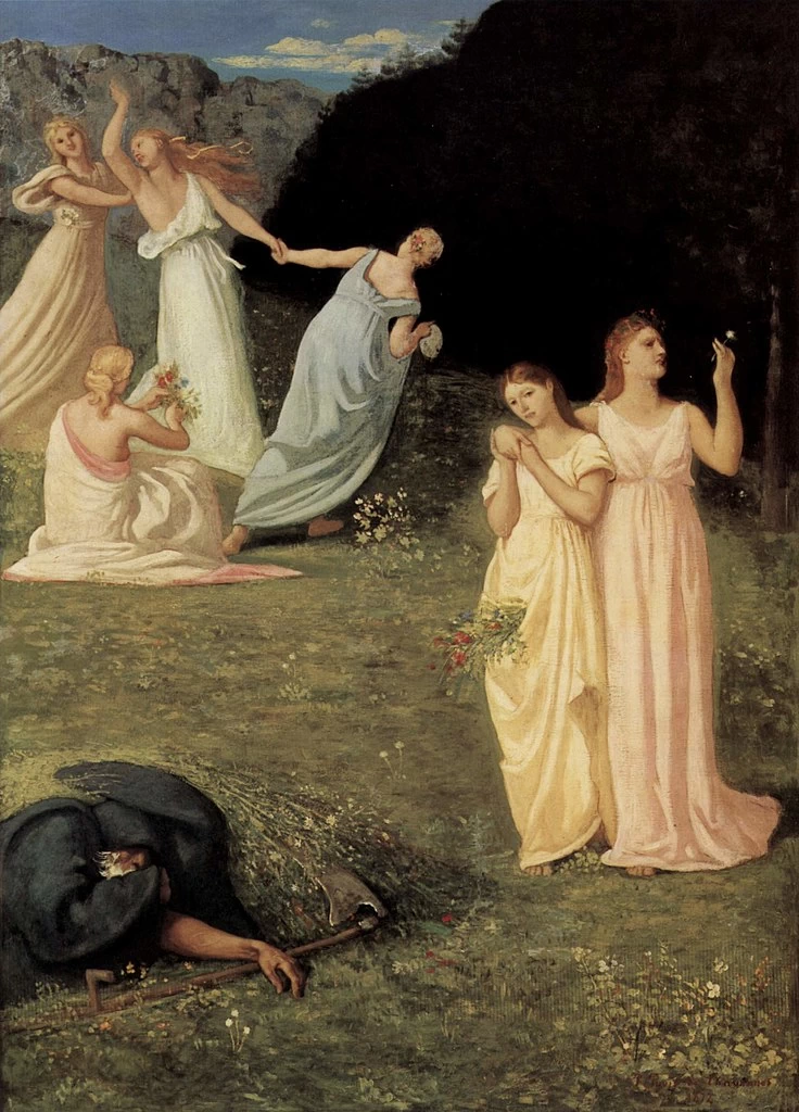 Pierre Puvis de Chavannes - La morte e le ragazze, Sterling and Francine Clark Art Institute